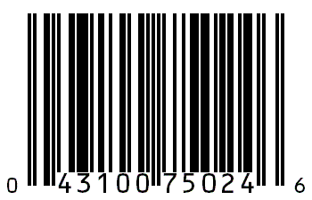 A sample barcode.